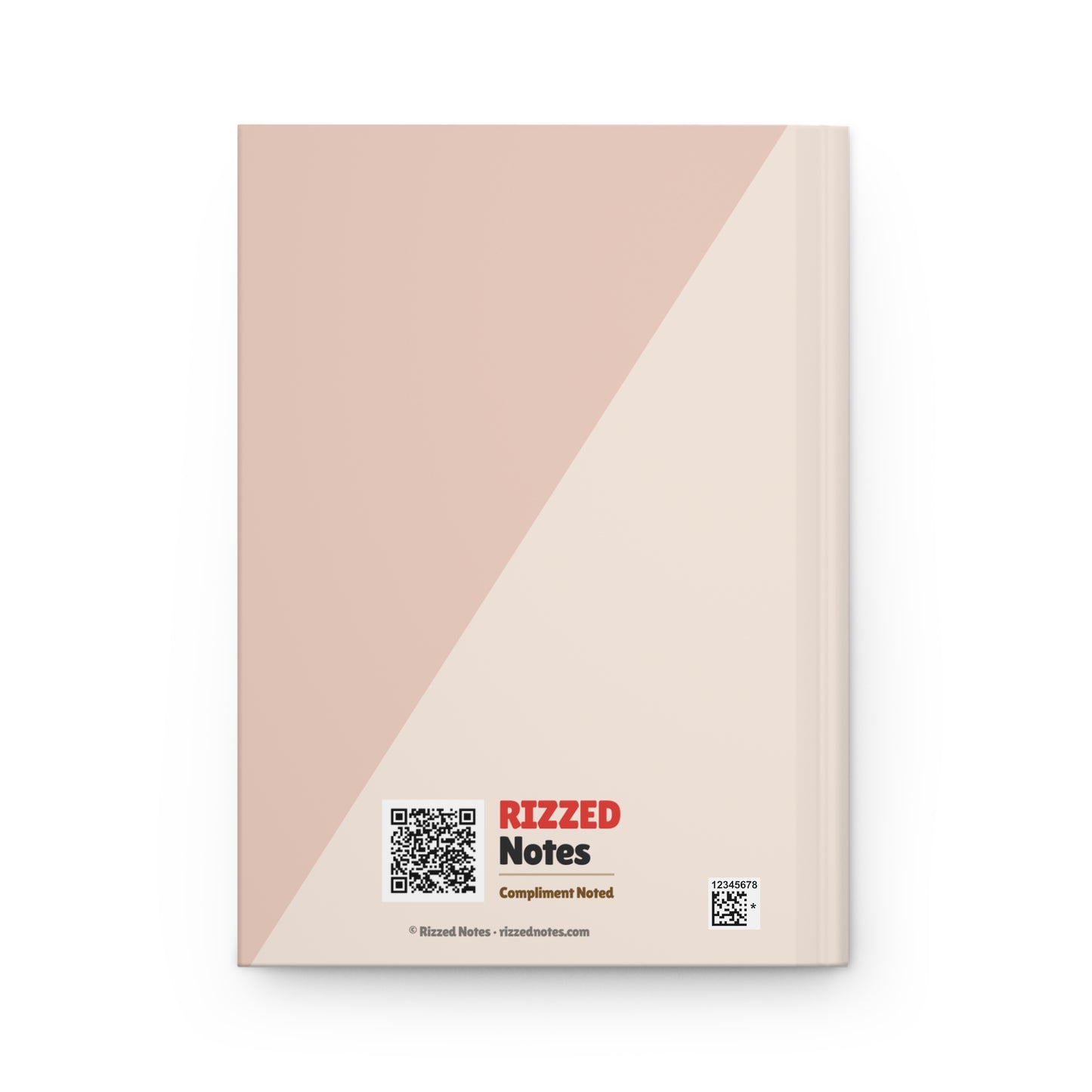 Notebook with a geometric design on a white background